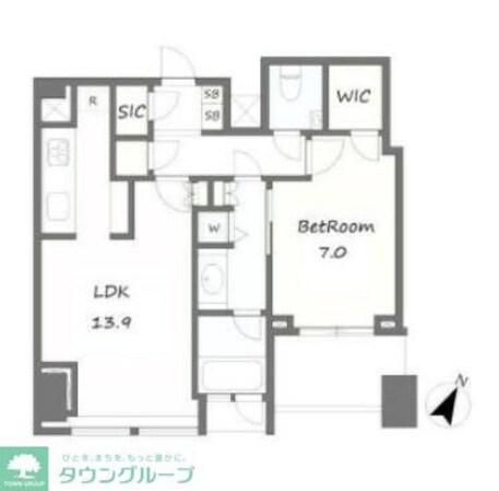 シティタワー麻布十番の物件間取画像